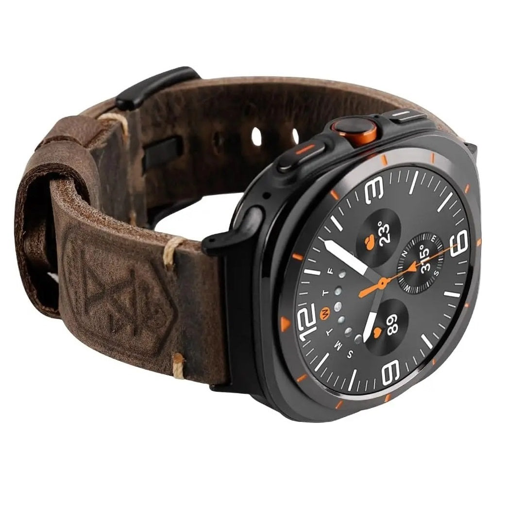 Vintage Leather Band For Samsung Watch Ultra /7 / 6 /5 Pro / 5 /4