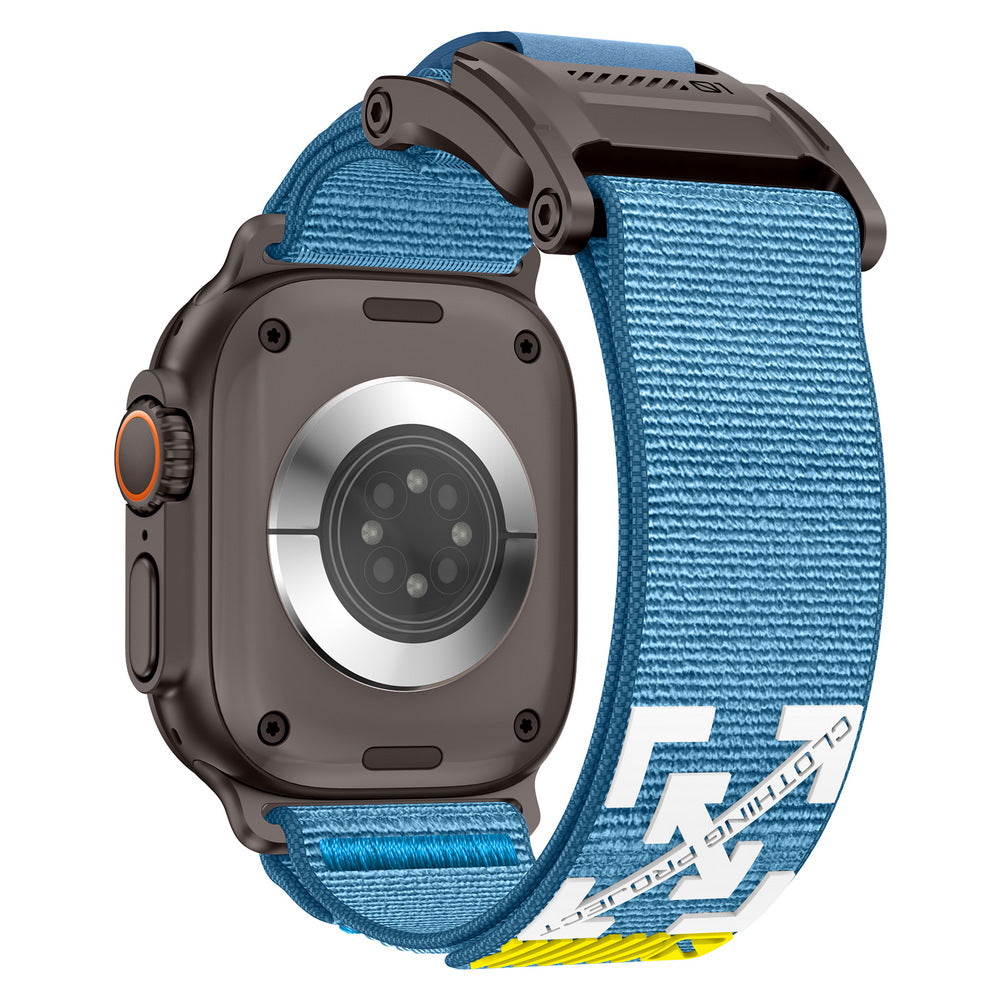 Heavy Duty Cyberpunk Nylon Magnetic Sport Band for Apple Watch