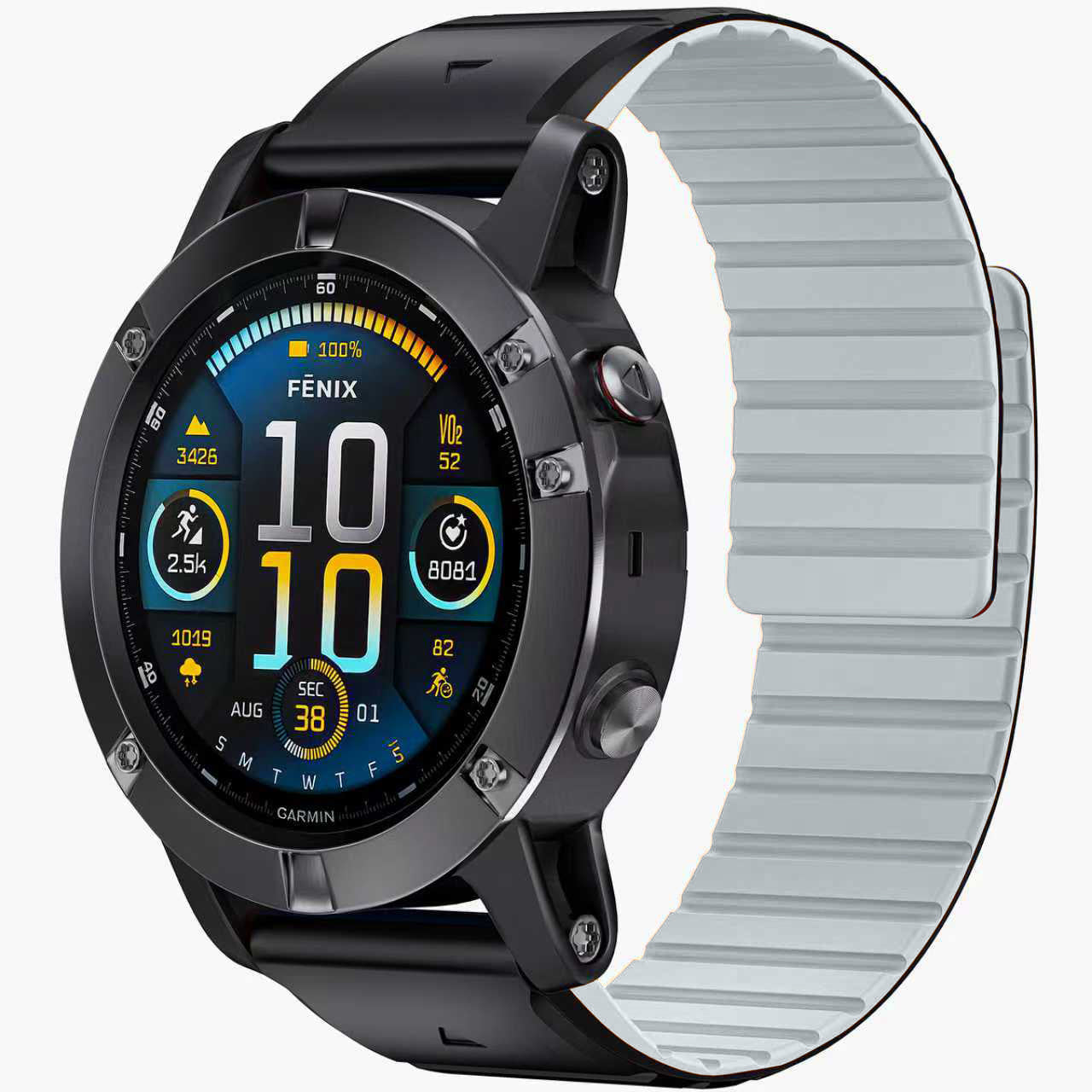 Silicone Magnetic Watch Strap For Garmin Watch