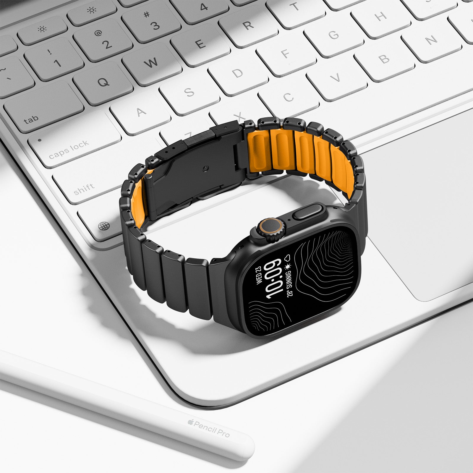Ultra-Titanium +FKM Band Magnetic Clasp for Apple Watch