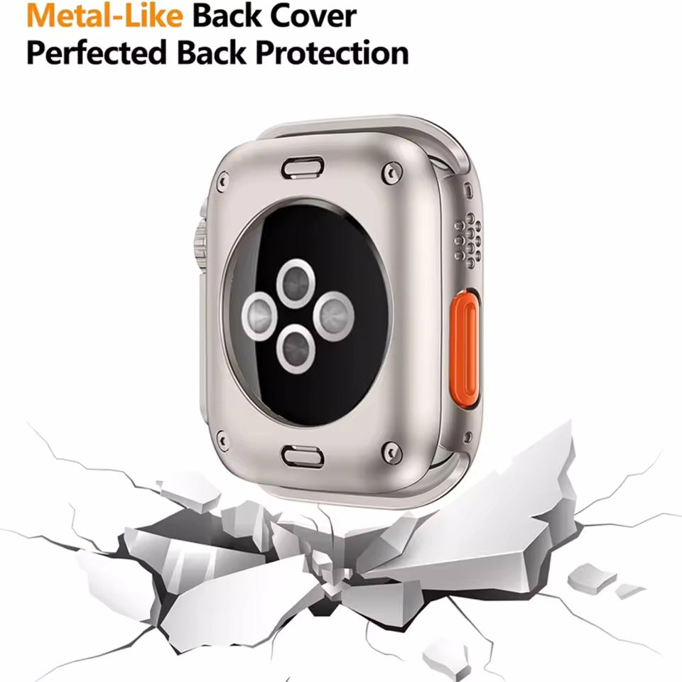 360° All-inclusive Protective case + tempered film For Apple Watch S1-10