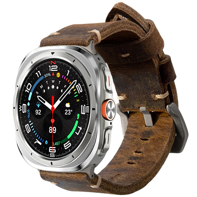 Vintage Leather Band For Samsung Watch Ultra /7 / 6 /5 Pro / 5 /4