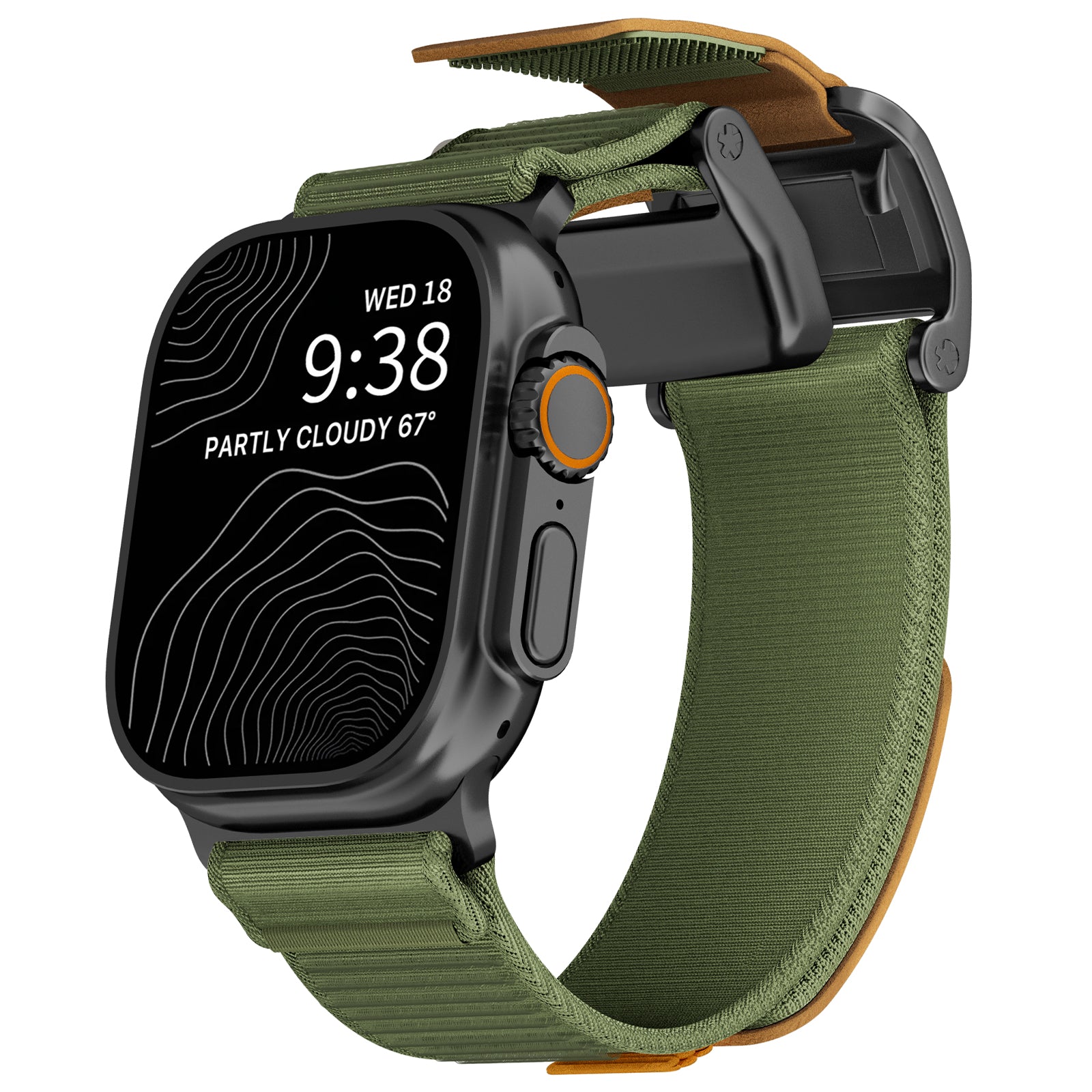 Mag Buckle Nylon Band For Apple Watch