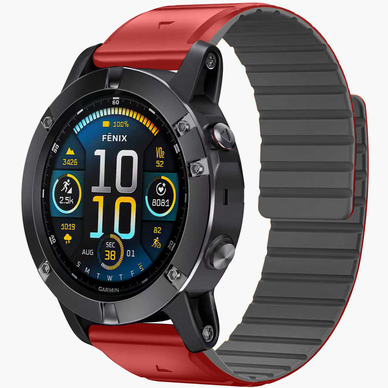 Silicone Magnetic Watch Strap For Garmin Watch