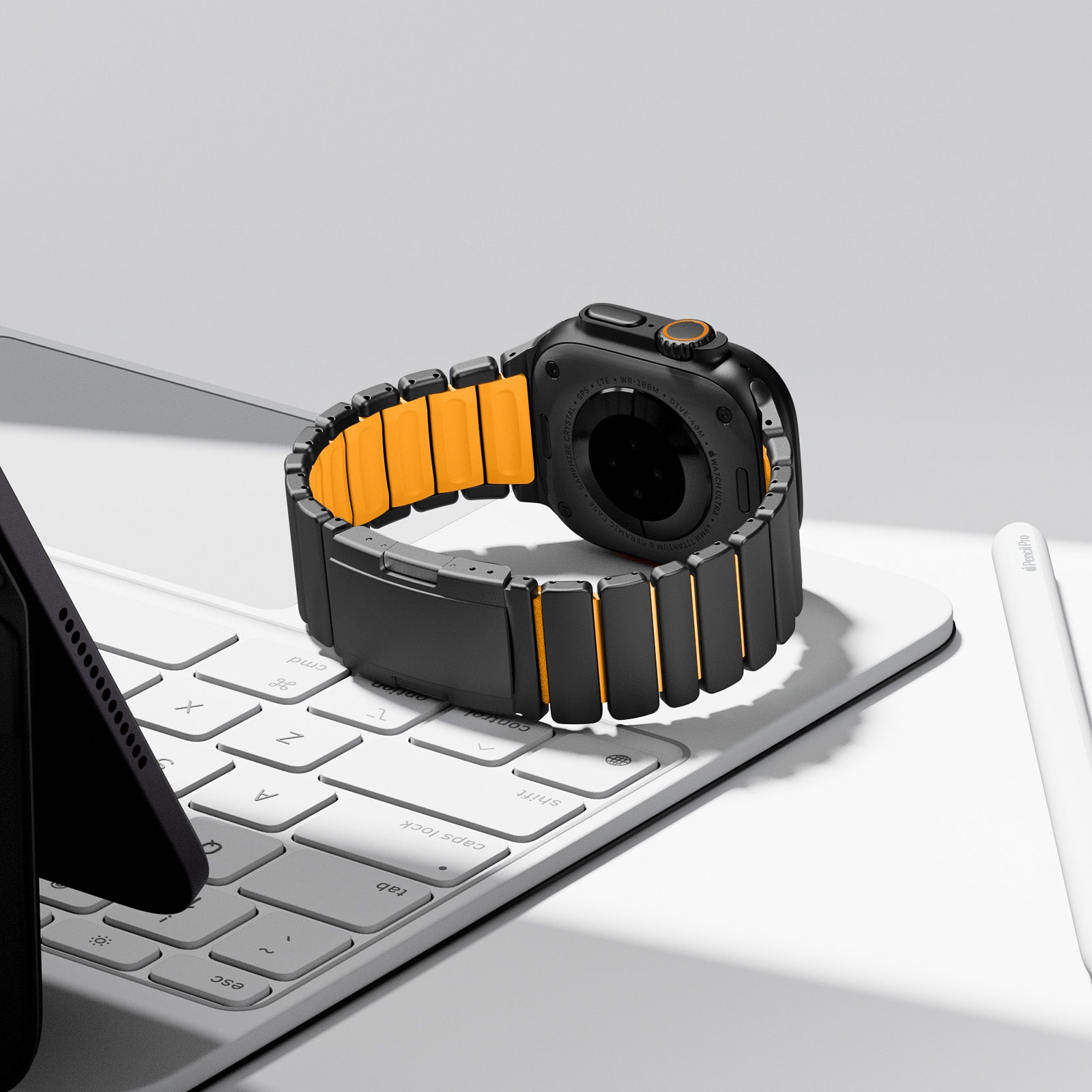 Ultra-Titanium +FKM Band Magnetic Clasp for Apple Watch
