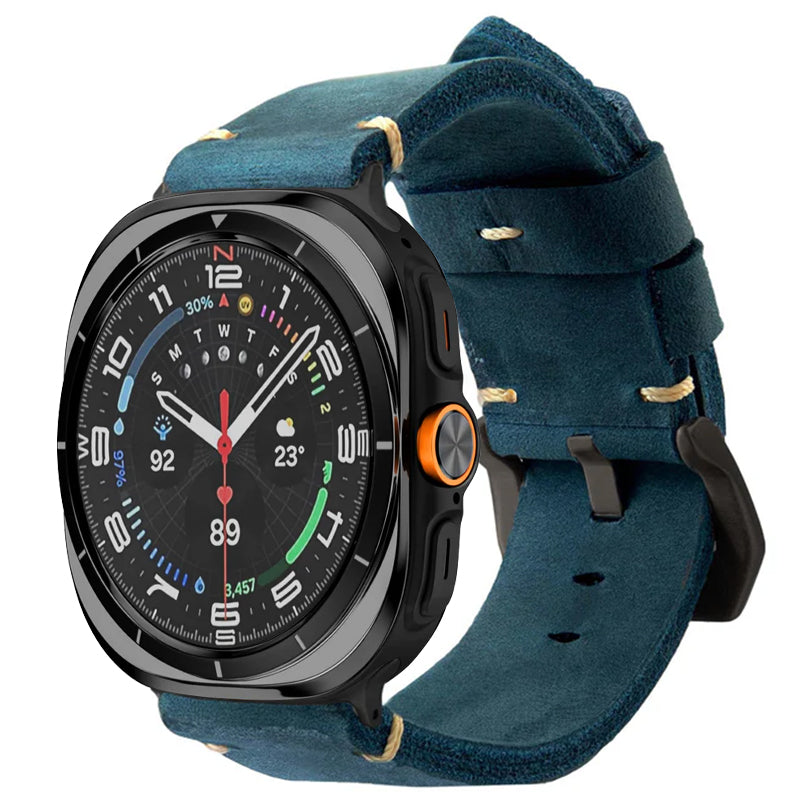 Vintage Leather Band For Samsung Watch Ultra /7 / 6 /5 Pro / 5 /4