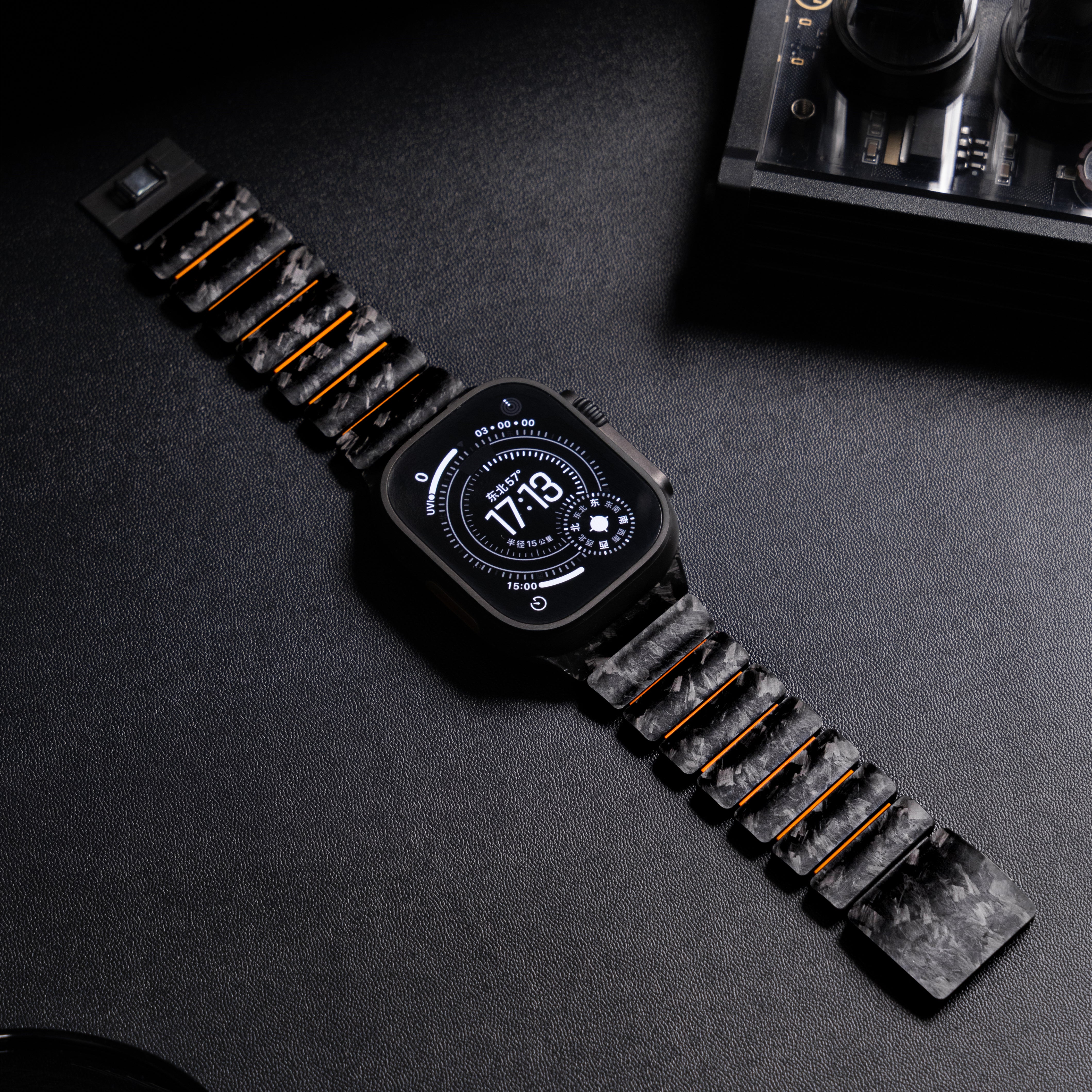Carbon + FKM Band For Apple Watch