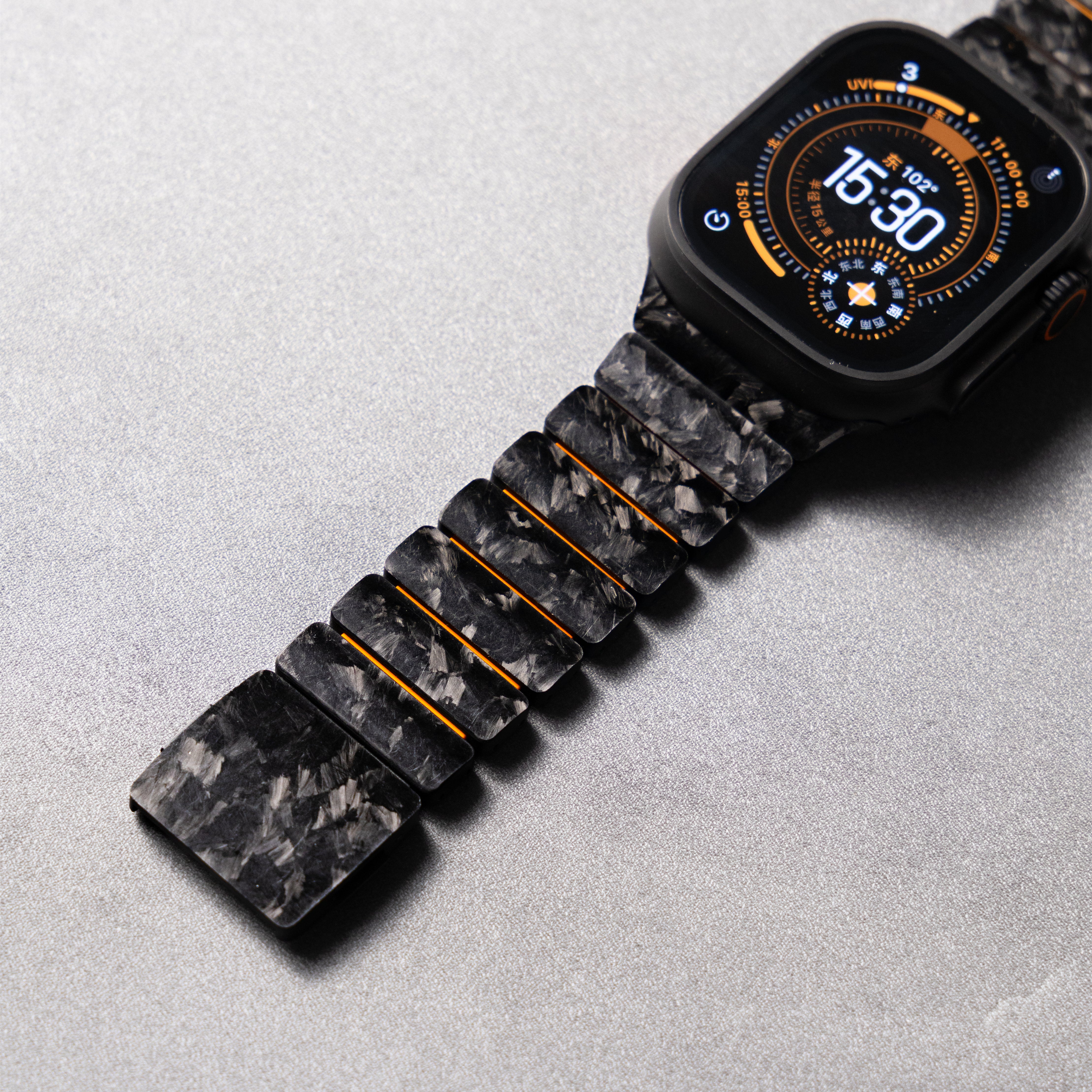 Carbon + FKM Band For Apple Watch