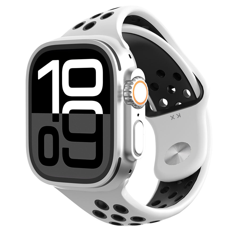 Asymmetrical Two-Tone Silicone Sport Band for Apple Watch