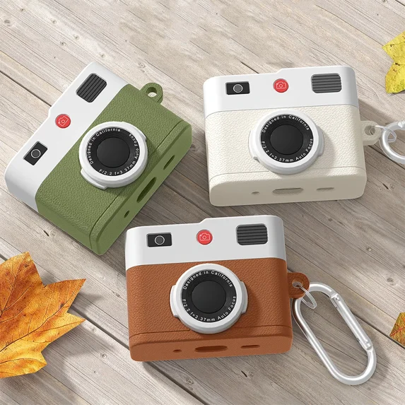 Camera Style Silicone AirPods Case