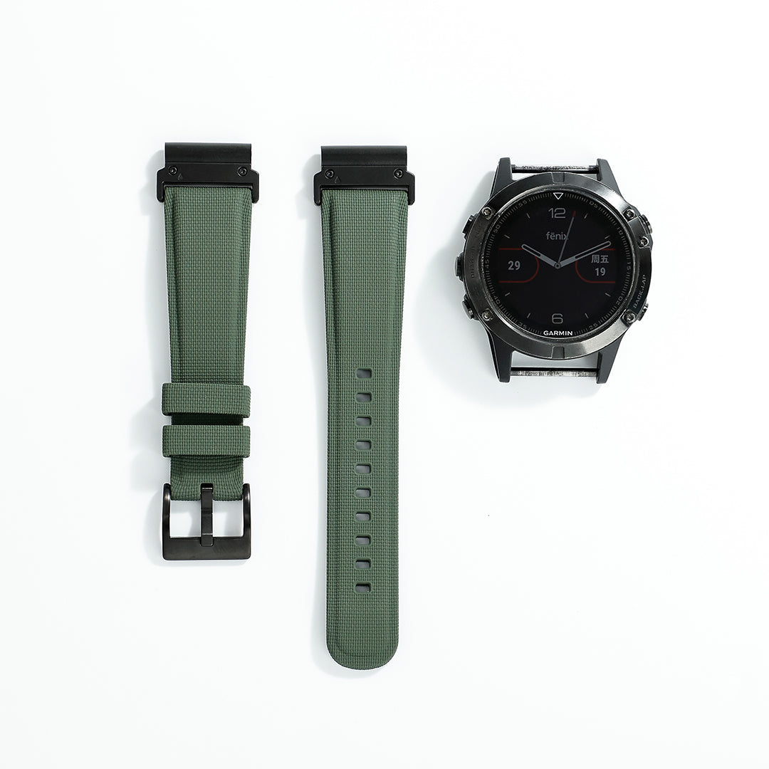Premium FKM Rubber Textured Strap For Garmin