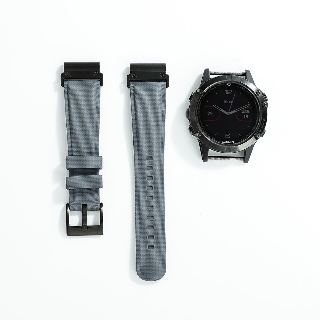Premium FKM Rubber Textured Strap For Garmin