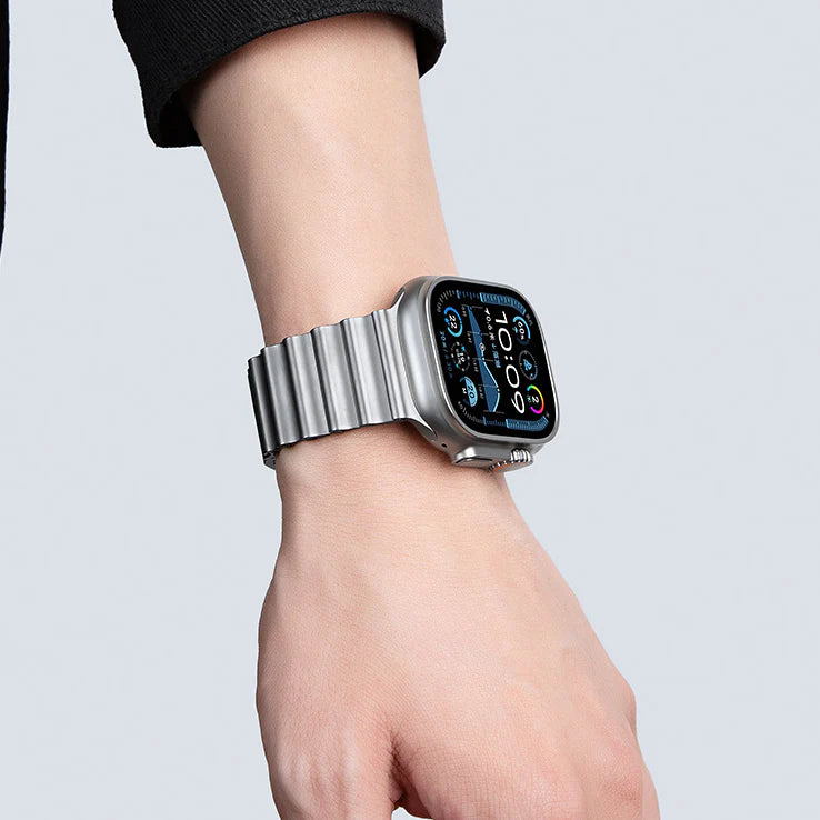 Wave Link Mechanical Aesthetics Strap For Apple Watch