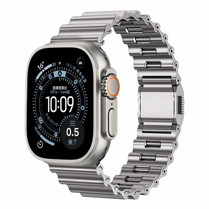 Wave Link Mechanical Aesthetics Strap For Apple Watch