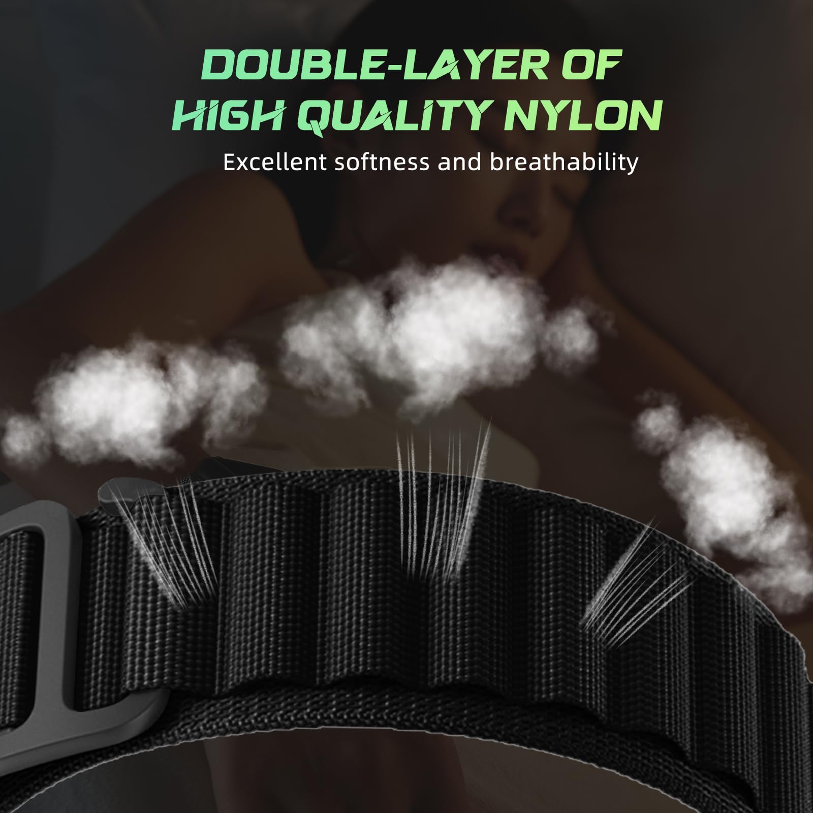 Outdoor Nylon Strap for Garmin Fenix 8 7 7X 6 6X Pro