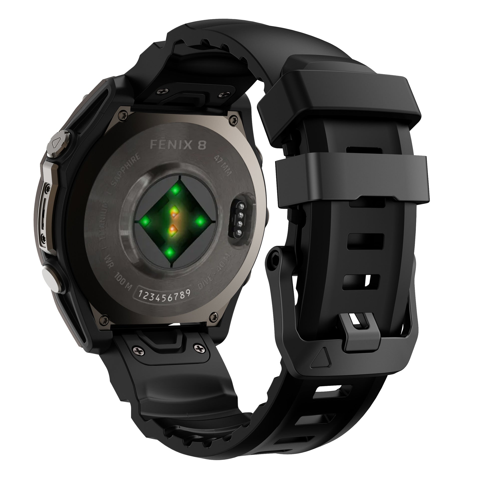Super Titan Sport Silicone Band For Garmin Fenix 8 7 7X 6