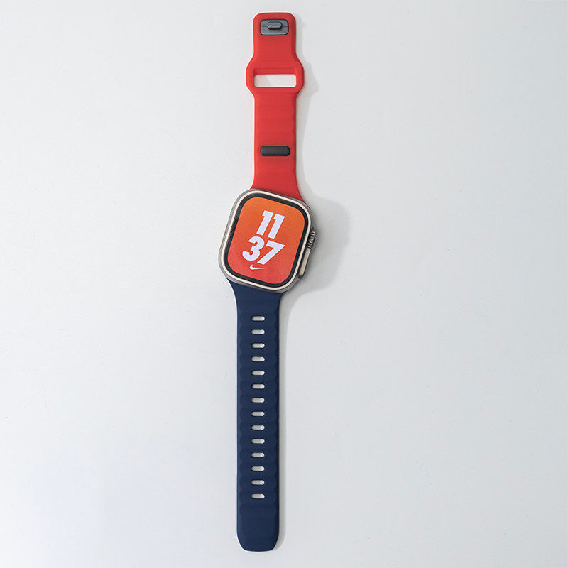 Asymmetric Ridge Design Sport Band For Apple Watch