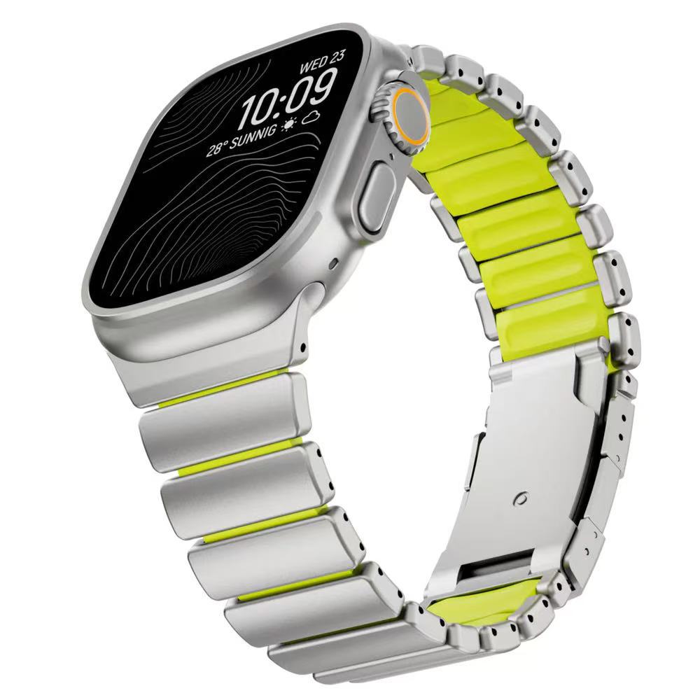 Ultra-Titanium +FKM Band Magnetic Clasp for Apple Watch