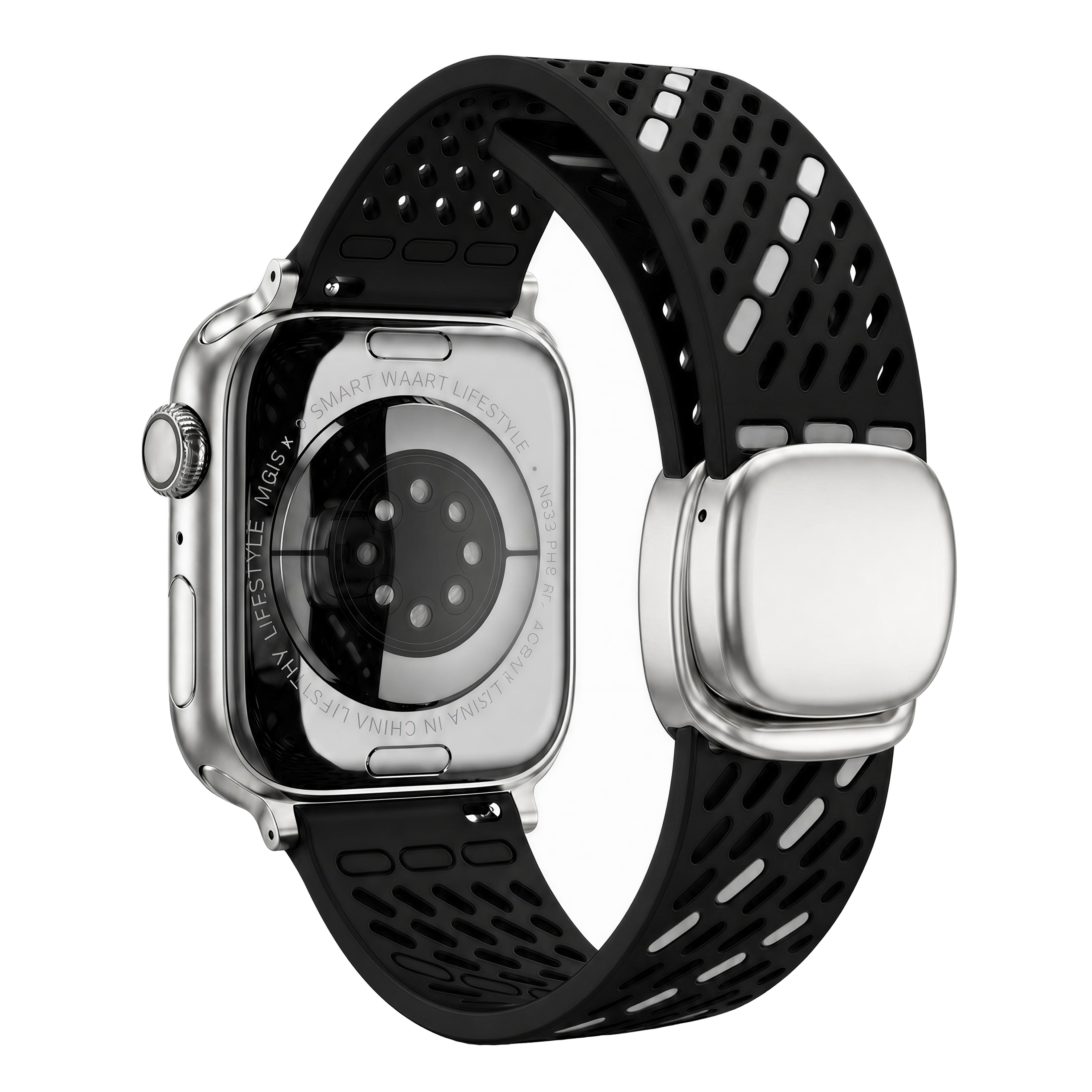 Breathable Magnetic Silicone Band for Apple Watch