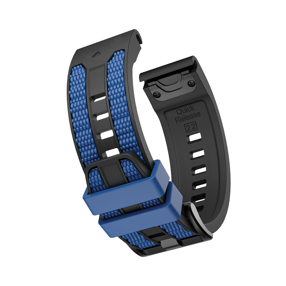 Two-tone Textured Silicone Watch Strap For Garmin