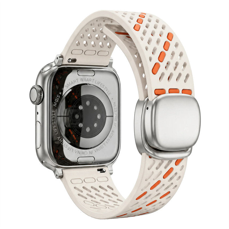 Breathable Magnetic Silicone Band for Apple Watch