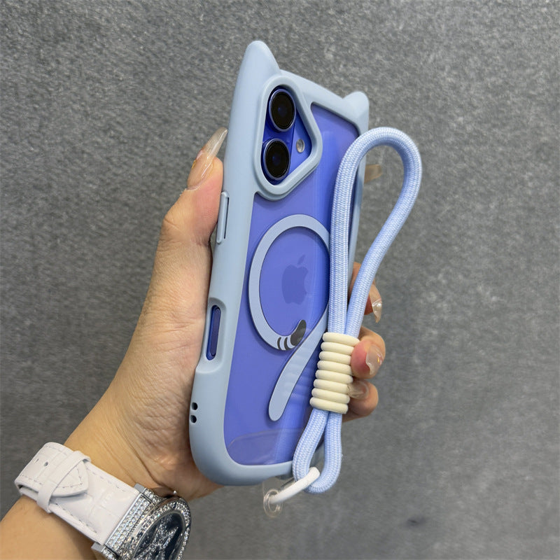 Cute 3D Cat Ear MagSafe Case for iPhone