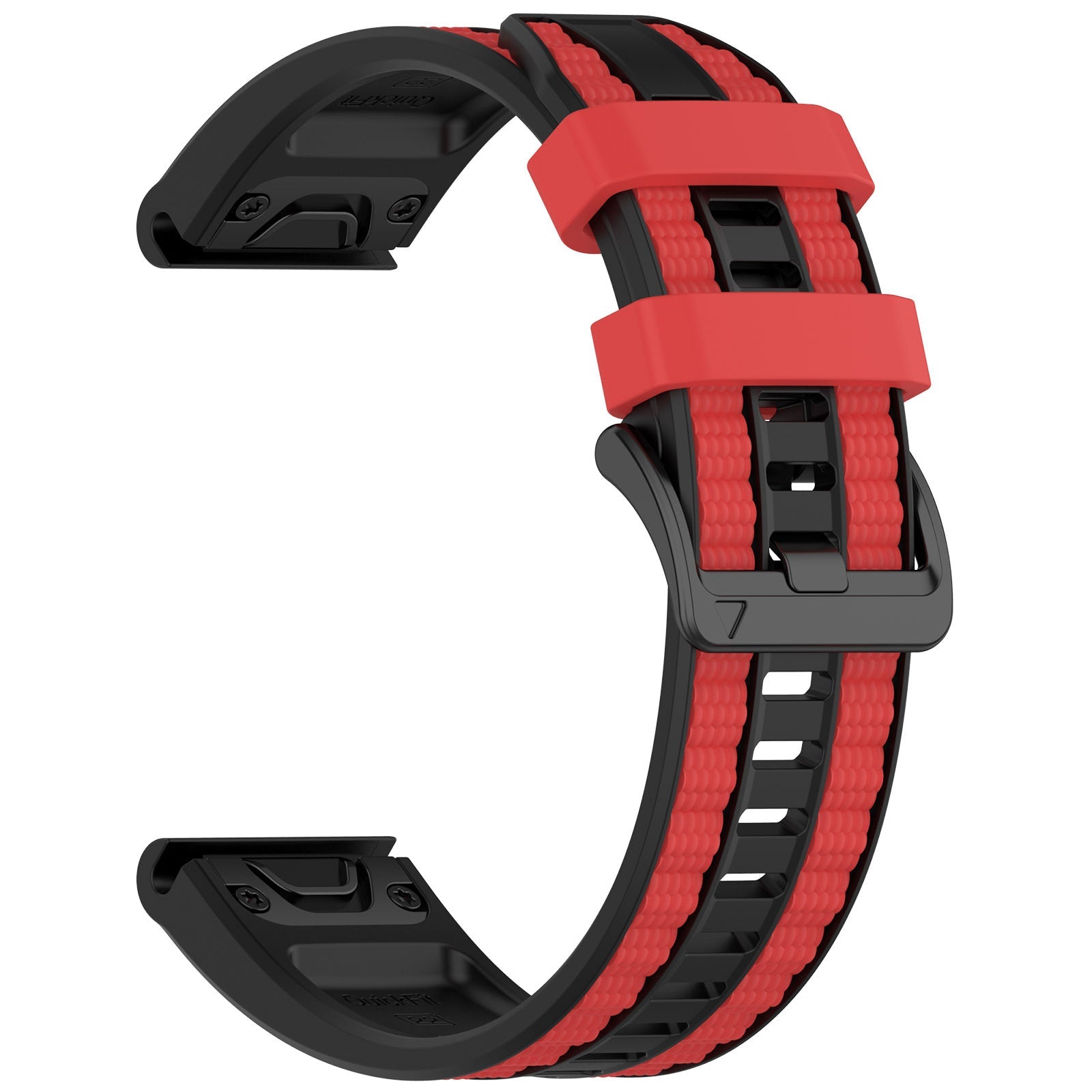 Two-tone Textured Silicone Watch Strap For Garmin