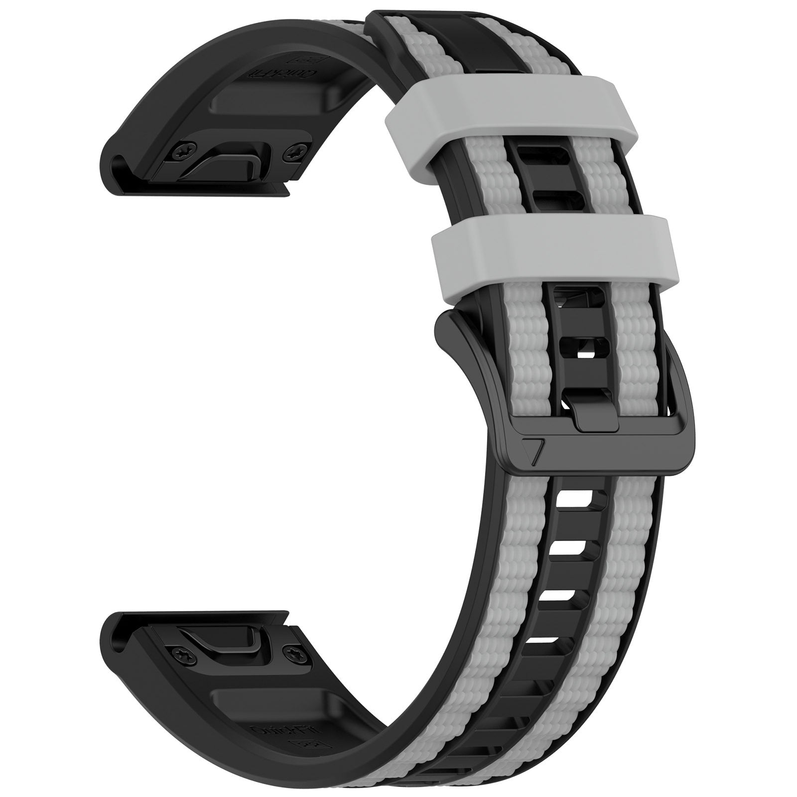 Two-tone Textured Silicone Watch Strap For Garmin