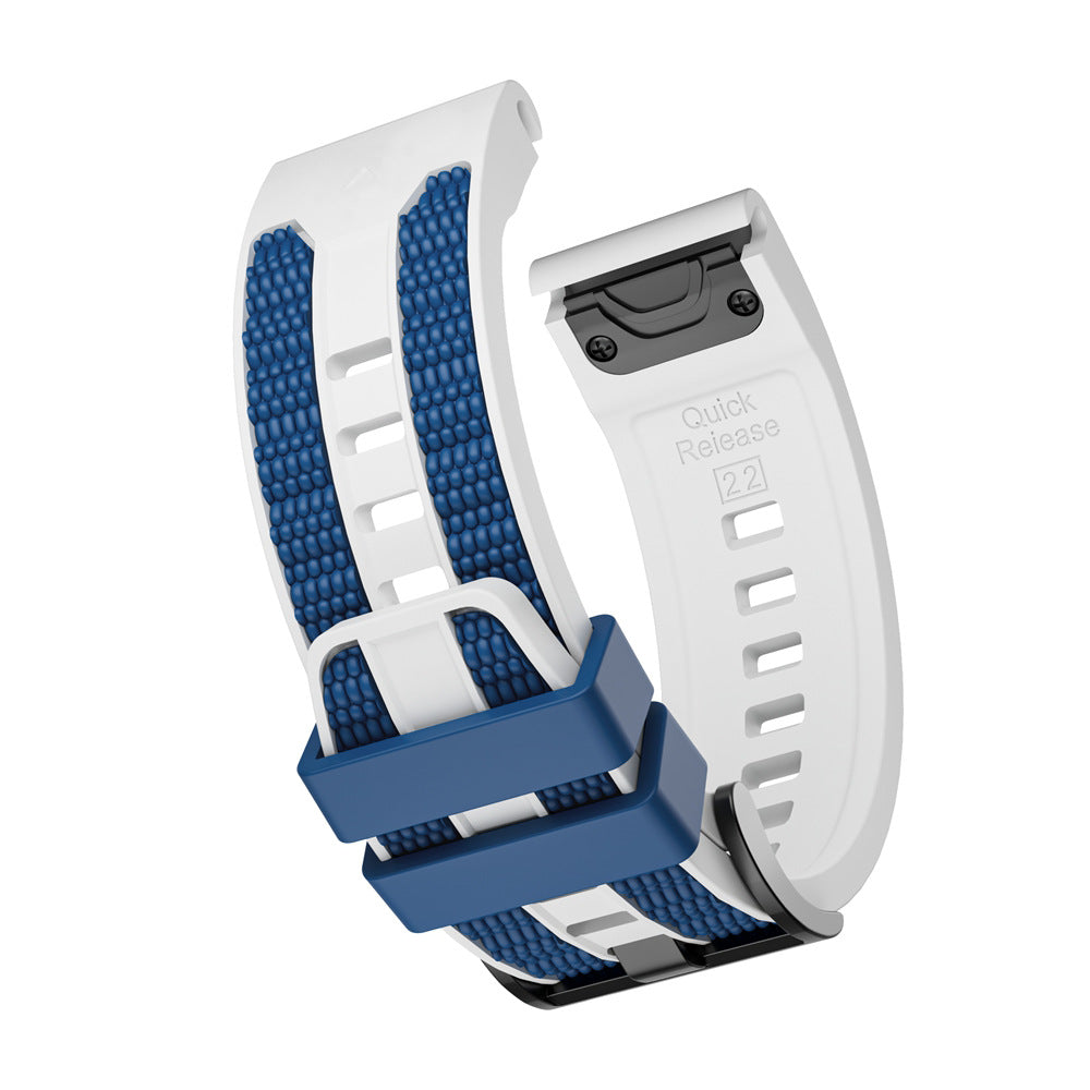 Two-tone Textured Silicone Watch Strap For Garmin