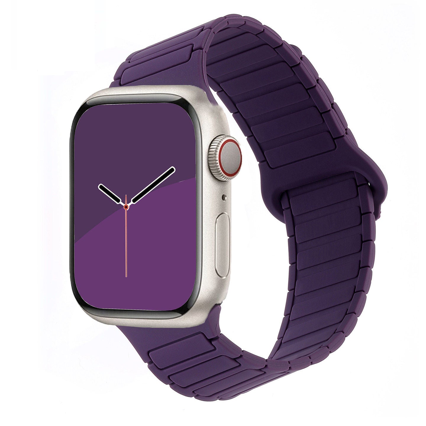 Asymmetrical Wave-Patterned Sports Strap For Apple Watch