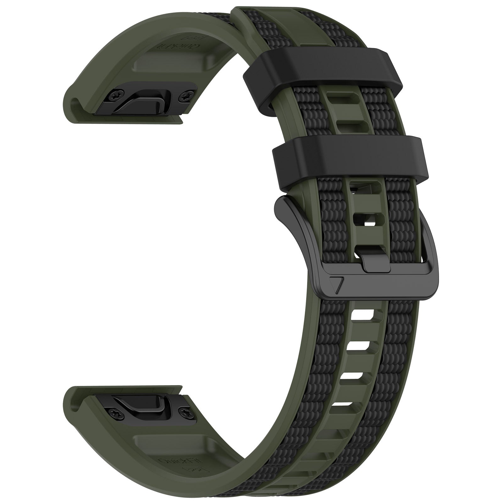 Two-tone Textured Silicone Watch Strap For Garmin