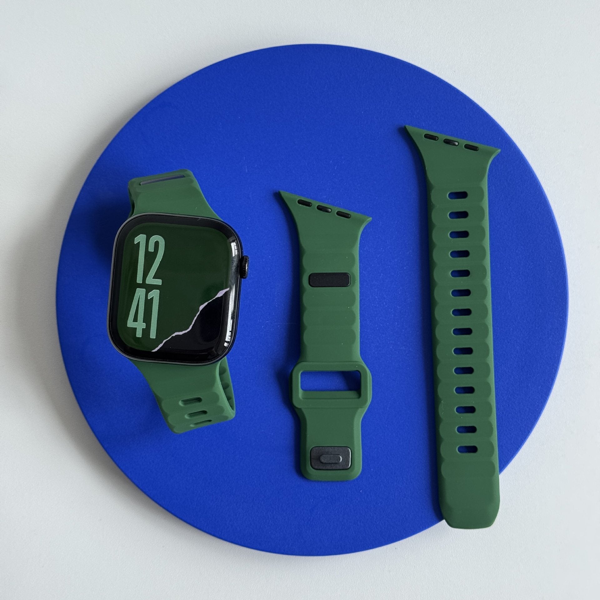Asymmetric Ridge Design Sport Band For Apple Watch