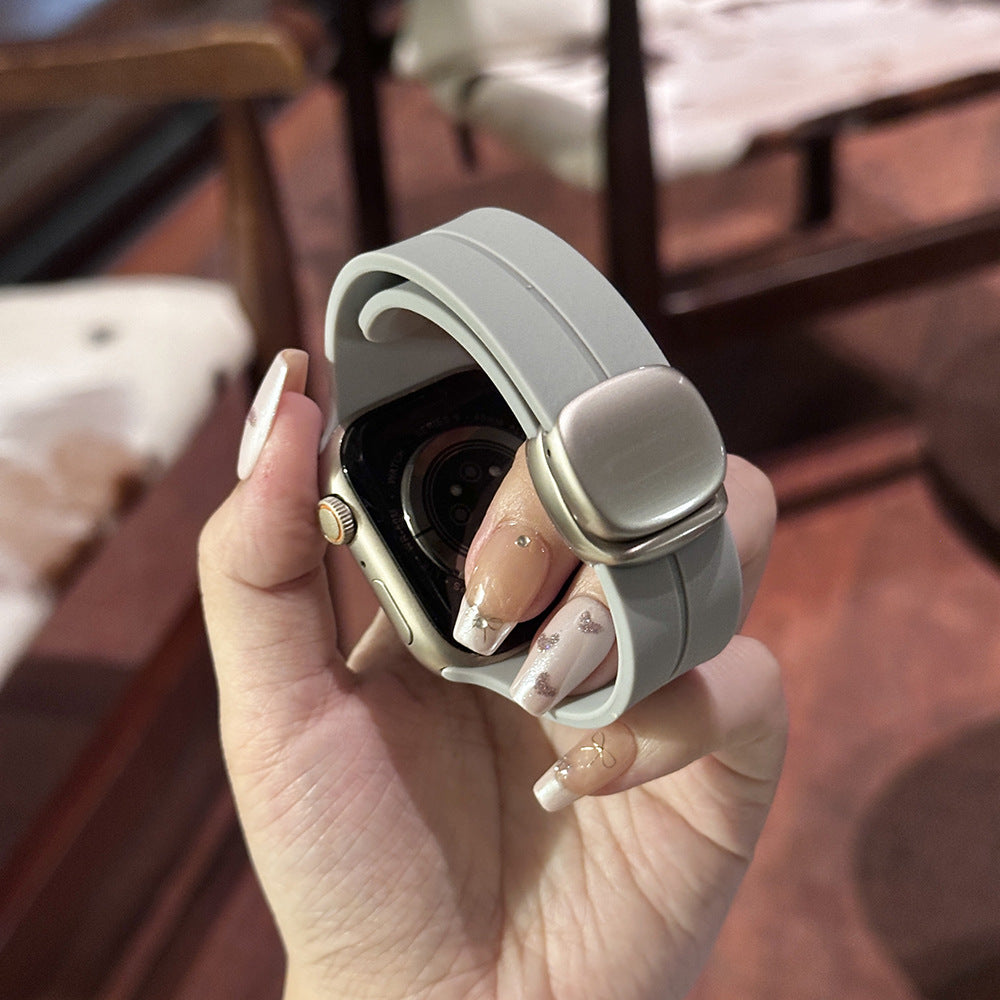 Sports Silicone Magnetic Buckle For Apple Watch