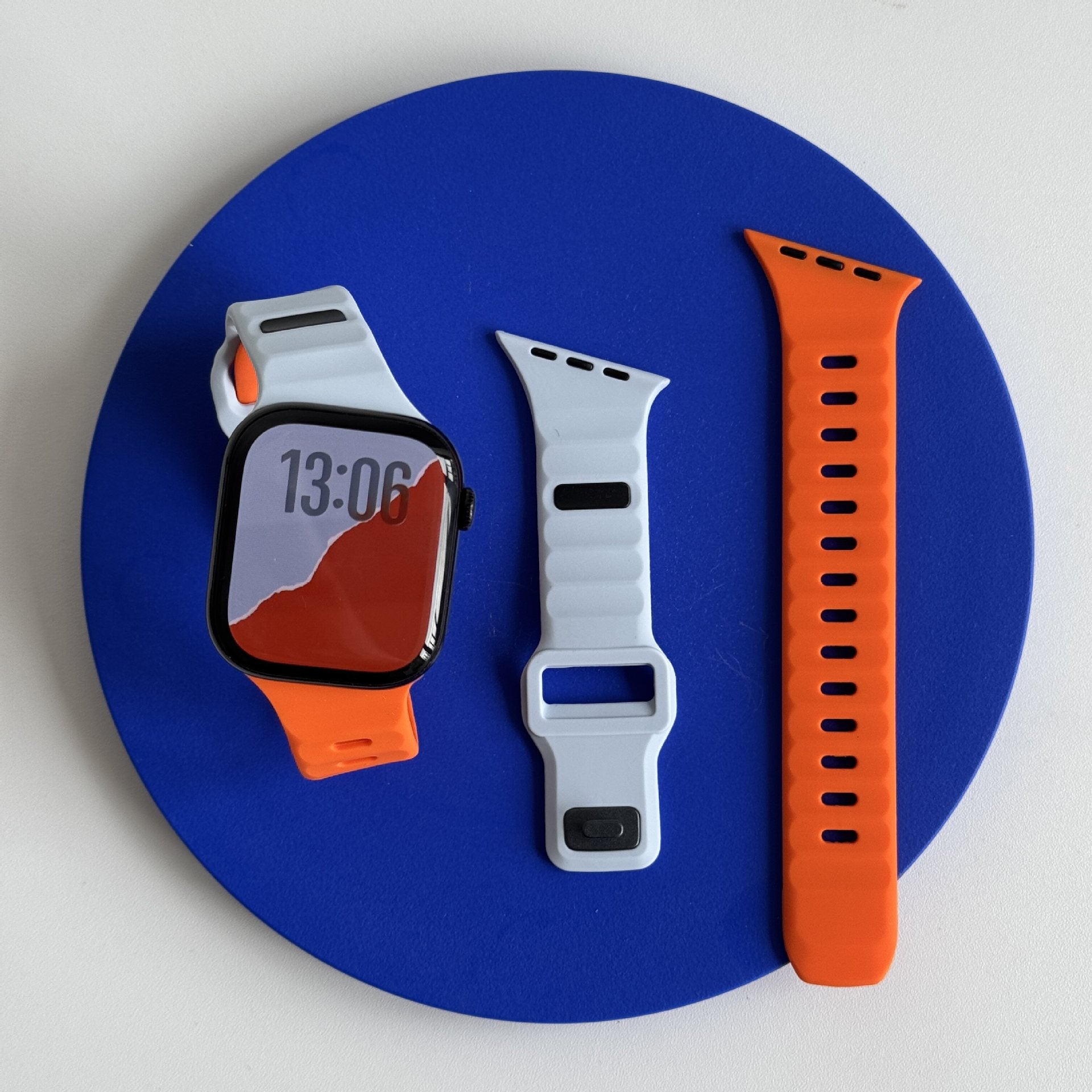 Asymmetric Ridge Design Sport Band For Apple Watch