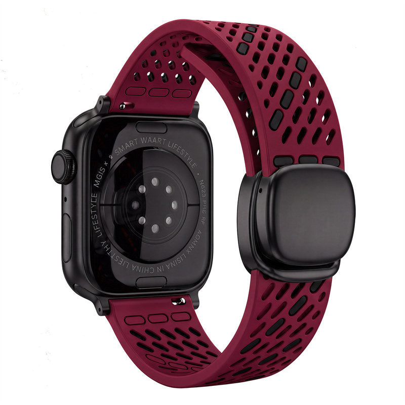 Breathable Magnetic Silicone Band for Apple Watch