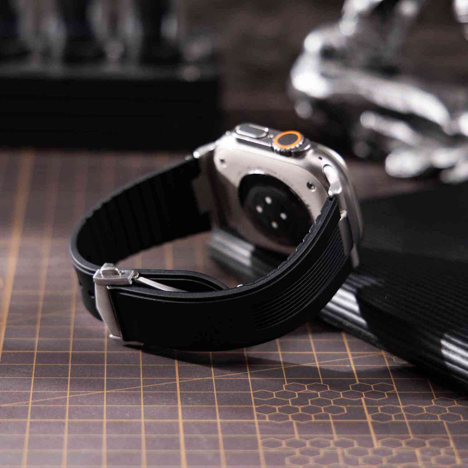 Ribbed Silicone Band For Apple Watch