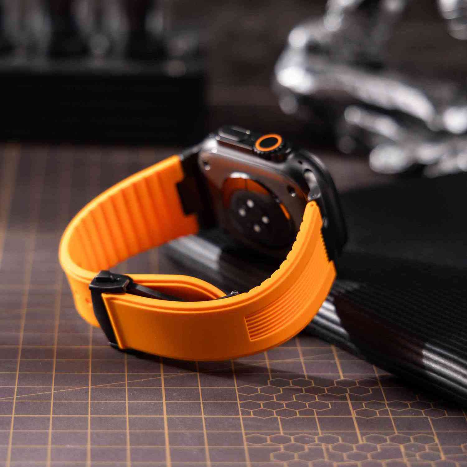 Ribbed Silicone Band For Apple Watch