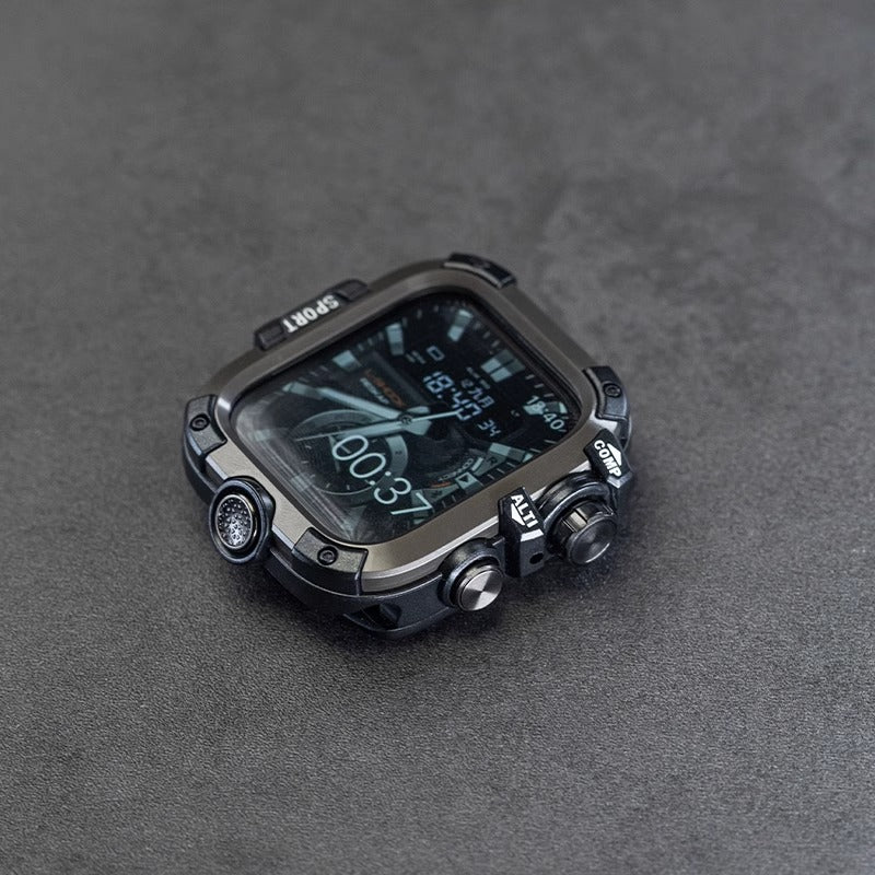 Metal Tempered Glass Case for Apple Watch