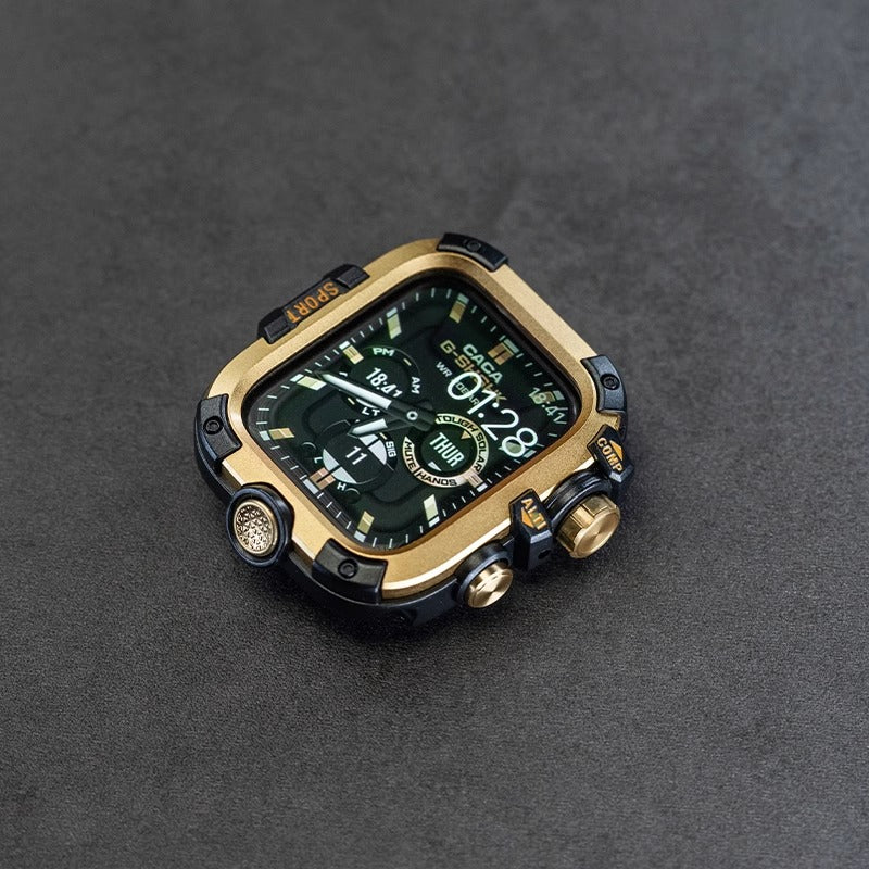 Metal Tempered Glass Case for Apple Watch