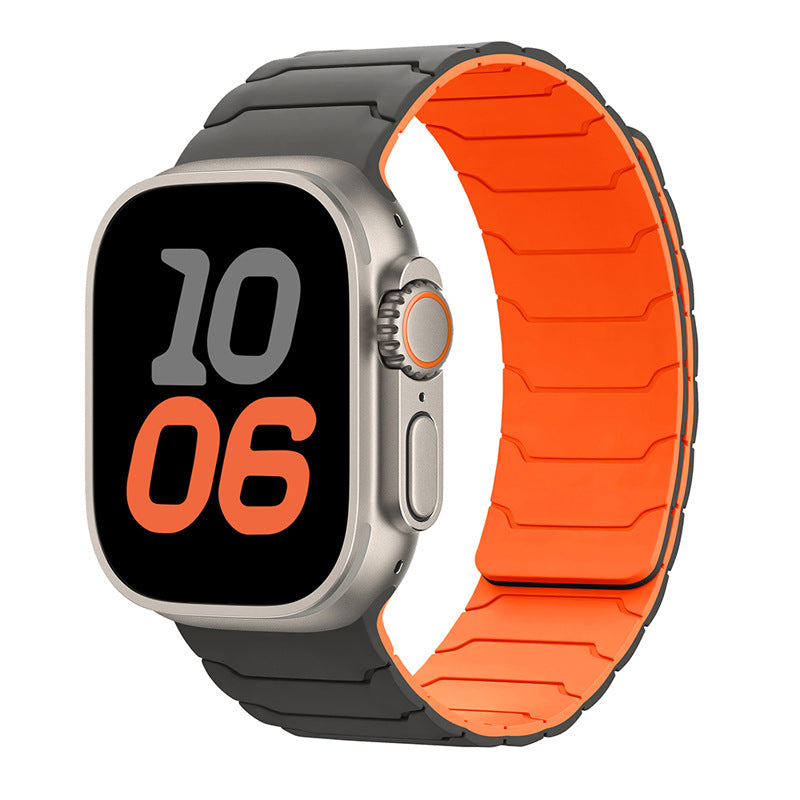 Armor Warrior Silicone Magnetic Watch Strap for Apple Watch