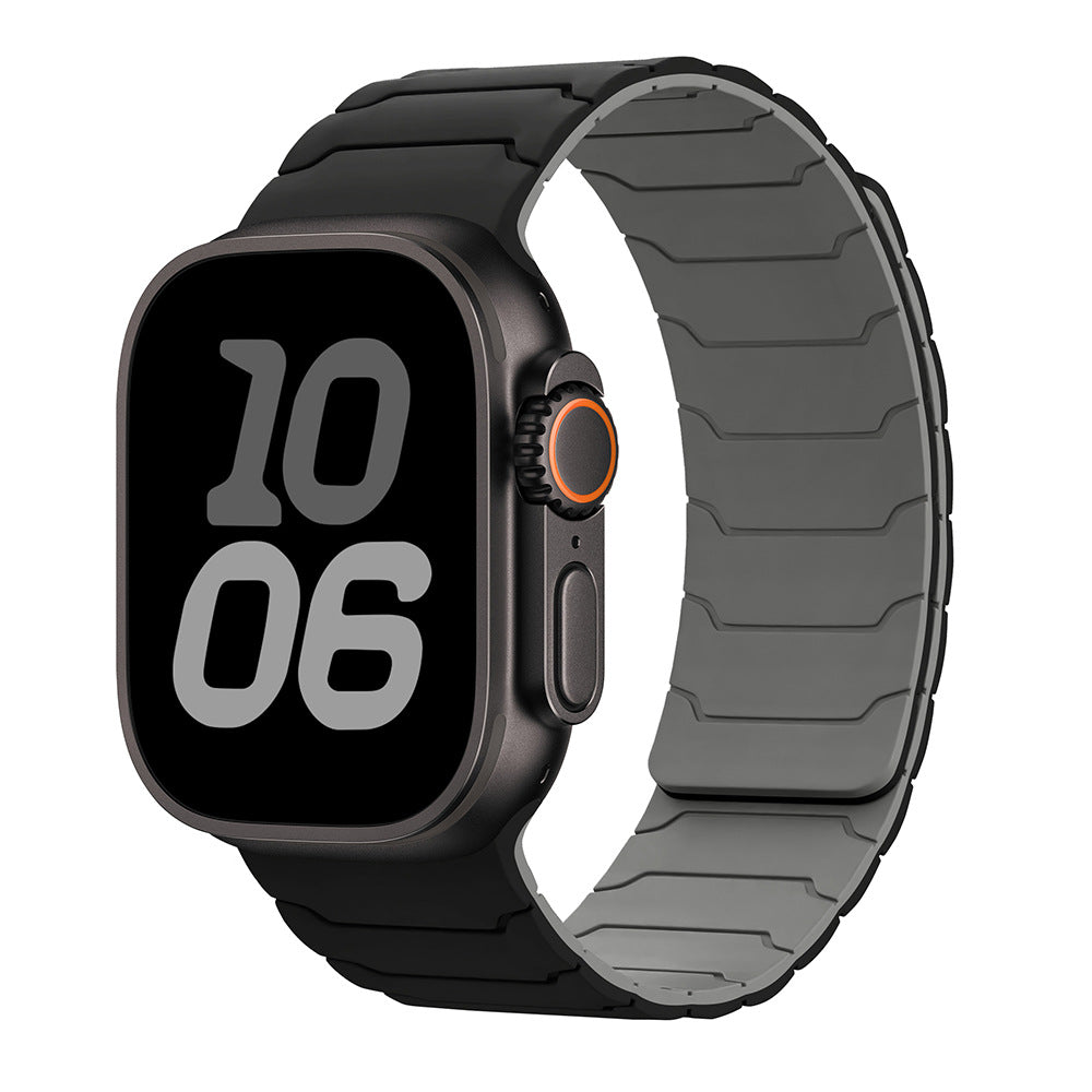 Armor Warrior Silicone Magnetic Watch Strap for Apple Watch
