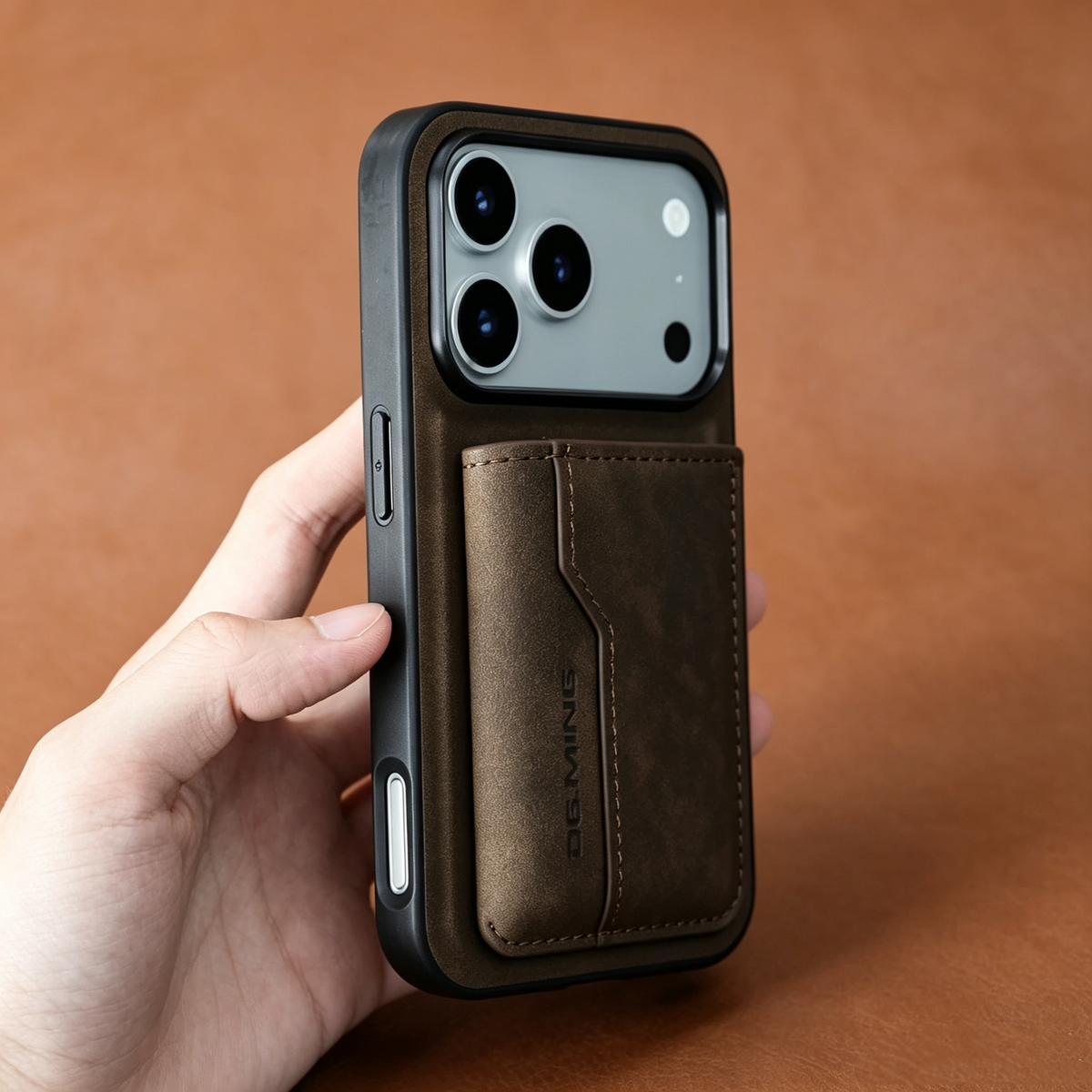 2-in-1 Magnetic Wallet iPhone Case – Detachable Leather Card Holder