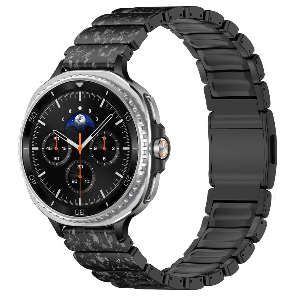 Carbon Fiber +FKM Band For Samsung Watch