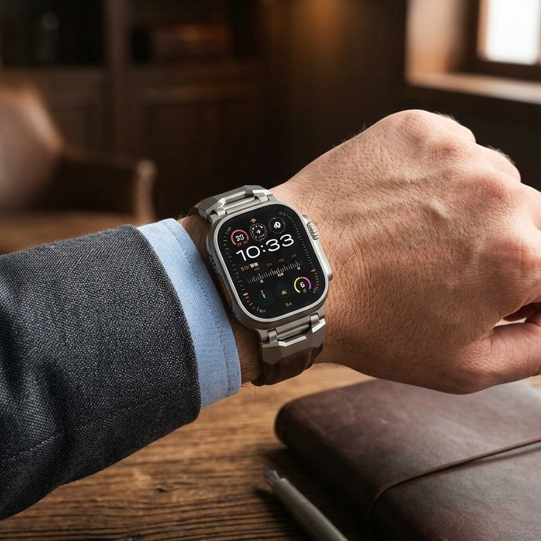 Airfoil Wings Leather Apple Watch Band