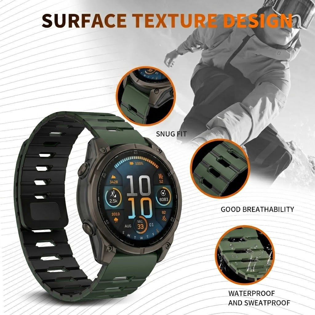 Chromatic Scale |Lightweight Silicone Sport Band for Garmin