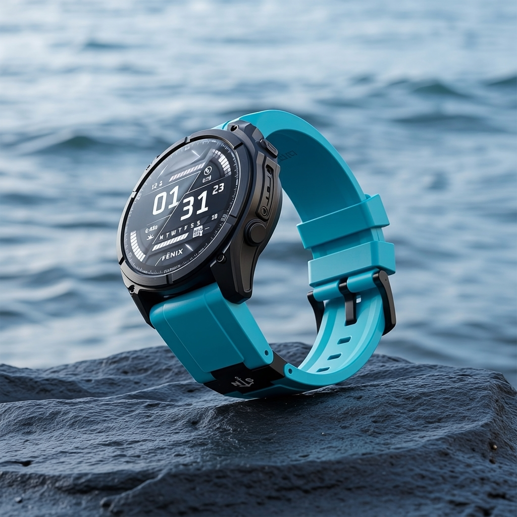 Baool Rugged FKM Watch Band for Garmin