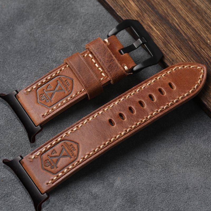 Vintage Leather Band For Samsung Watch Ultra /7 / 6 /5 Pro / 5 /4