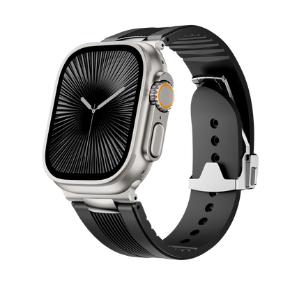 Ribbed Silicone Band For Apple Watch