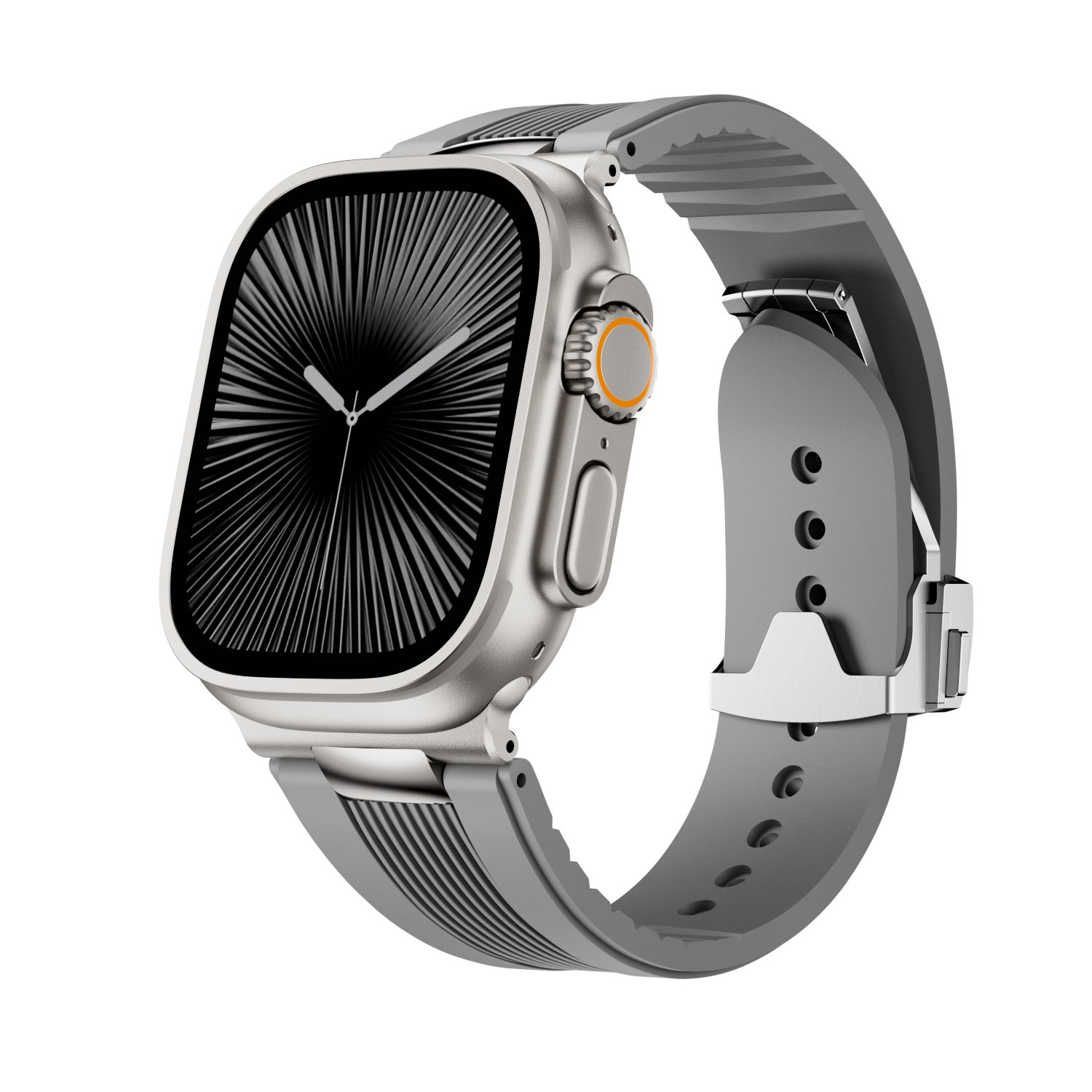 Ribbed Silicone Band For Apple Watch