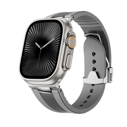 Ribbed Silicone Band For Apple Watch